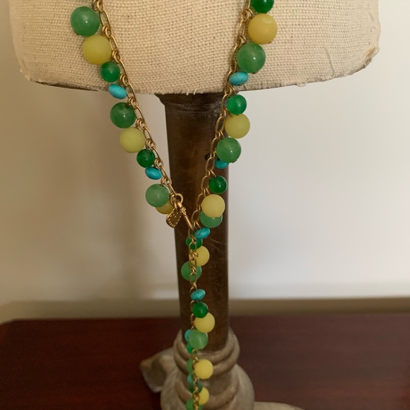 Long mixed bead necklace - Picture 2 of 3